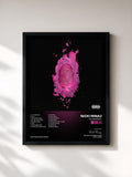 #noir Tableau de l'album The Pinkprint de Nicki Minaj, cadre noir, imprimé et encadré en France