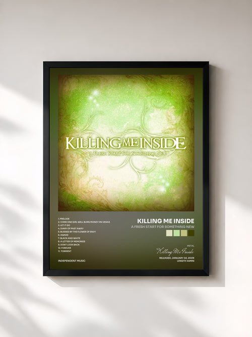 Killing Me Inside · A Fresh Start for Something New — Affiche encadrée