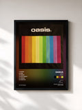 #noir Tableau de l'album OASIS (Epilogue) de Darius, cadre noir, imprimé et encadré en France