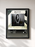 #noir Tableau de l'album Setevidas de Pitty, cadre noir, imprimé et encadré en France