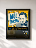 #noir Tableau de l'album In Person de Mel Tormé, cadre noir, imprimé et encadré en France