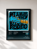 #noir Tableau de l'album Blue Road de Blue Rodeo, cadre noir, imprimé et encadré en France
