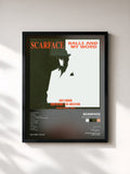#noir Tableau de l'album Balls And My Word de Scarface, cadre noir, imprimé et encadré en France