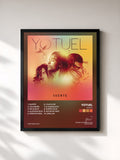 #noir Tableau de l'album Suerte de Yotuel, cadre noir, imprimé et encadré en France