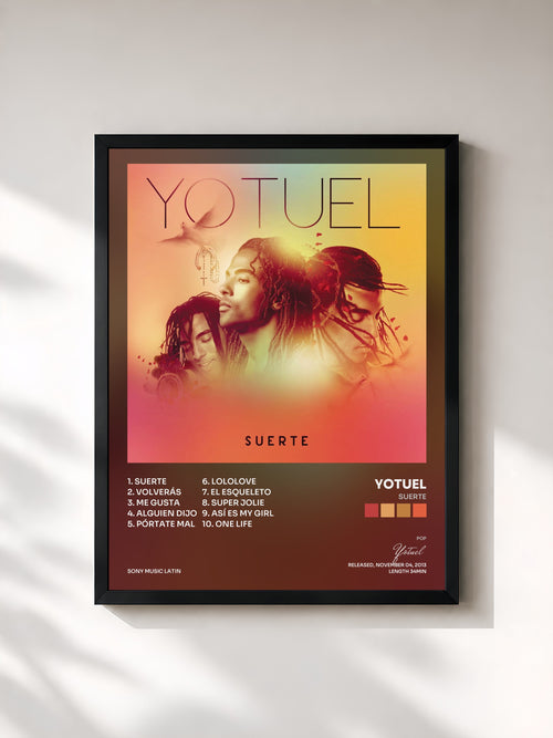 Yotuel · Suerte — Affiche encadrée