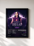 #noir Tableau de l'album Chama no Bregão (Deluxe) de Raphaela Santos, cadre noir, imprimé et encadré en France