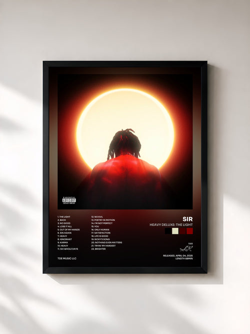 SiR · Heavy Deluxe: THE LIGHT — Affiche encadrée