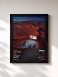 #noir Tableau de l'album SAVE YOURSELF de SBTRKT, cadre noir, imprimé et encadré en France
