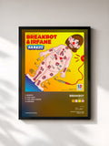 #noir Tableau de l'album Remedy de Breakbot, cadre noir, imprimé et encadré en France