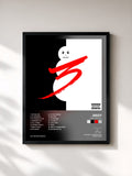 #noir Tableau de l'album Trap Or Die 3 de Jeezy, cadre noir, imprimé et encadré en France