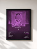 #noir Tableau de l'album 8D Covers Vol. 3 de 8D Tunes, cadre noir, imprimé et encadré en France