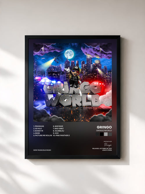 Gringo · GRiNGOWORLD — Affiche encadrée