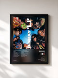 #noir Tableau de l'album U de Baauer, cadre noir, imprimé et encadré en France