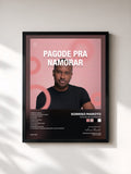 #noir Tableau de l'album Pagode Pra Namorar de Sorriso Maroto, cadre noir, imprimé et encadré en France