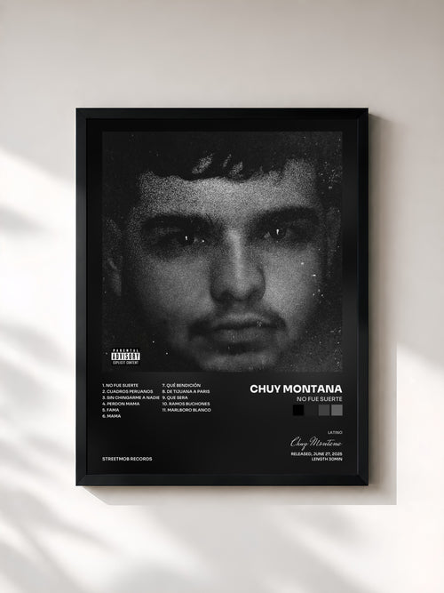 Chuy Montana · No Fue Suerte — Affiche encadrée
