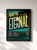 #noir Tableau de l'album Eternal de Guts, cadre noir, imprimé et encadré en France