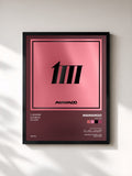 #noir Tableau de l'album MIC ON de MAMAMOO, cadre noir, imprimé et encadré en France