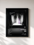 #noir Tableau de l'album 8 Ounces de Justine Skye, cadre noir, imprimé et encadré en France