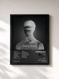#noir Tableau de l'album James Blake de James Blake, cadre noir, imprimé et encadré en France