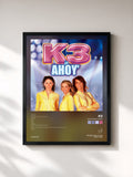 #noir Tableau de l'album K3 in Ahoy 2005 de K3, cadre noir, imprimé et encadré en France