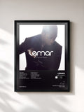 #noir Tableau de l'album Time To Grow de Lemar, cadre noir, imprimé et encadré en France