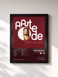 #noir Tableau de l'album A Arte De Ivete Sangalo de Ivete Sangalo, cadre noir, imprimé et encadré en France