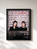 #noir So Jealous (20th Anniversary Edition) by Tegan and Sara as a framed art print, black frame, printed and framed in France