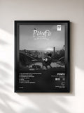 #noir Tableau de l'album the life a of a lofi boy (Instrumental) de Powfu, cadre noir, imprimé et encadré en France