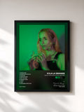 #noir Tableau de l'album While Your Heart's Still Beating de Kyla La Grange, cadre noir, imprimé et encadré en France