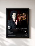 #noir Tableau de l'album Exitos Y Mas de Banda Toro, cadre noir, imprimé et encadré en France