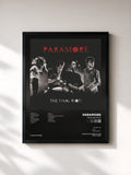 #noir Tableau de l'album The Final Riot! de Paramore, cadre noir, imprimé et encadré en France