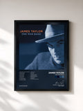 #noir Tableau de l'album One Man Band de James Taylor, cadre noir, imprimé et encadré en France