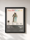 #noir Tableau de l'album Dallamericaruso de Lucio Dalla, cadre noir, imprimé et encadré en France