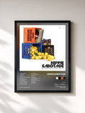 #noir Tableau de l'album Vol. 2 de Hippie Sabotage, cadre noir, imprimé et encadré en France