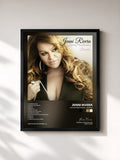 #noir Tableau de l'album Joyas Prestadas - Banda de Jenni Rivera, cadre noir, imprimé et encadré en France