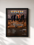 #noir Tableau de l'album Miracles Out of Nowhere de Kansas, cadre noir, imprimé et encadré en France