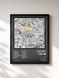 #noir Tableau de l'album Say It Like You Feel It de Cash Cash, cadre noir, imprimé et encadré en France