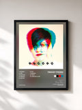 #noir Tableau de l'album Record de Tracey Thorn, cadre noir, imprimé et encadré en France