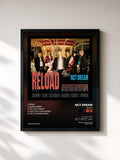 #noir Tableau de l'album Reload de NCT DREAM, cadre noir, imprimé et encadré en France