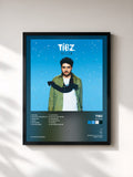 #noir Tableau de l'album Nation de Tibz, cadre noir, imprimé et encadré en France
