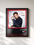 #noir Tableau de l'album Todo Es Posible En Navidad (Edición Especial) de David Bisbal, cadre noir, imprimé et encadré en France