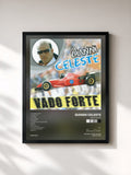 #noir Tableau de l'album Vado forte de Gianni Celeste, cadre noir, imprimé et encadré en France