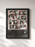 #noir Tableau de l'album Let's Go 5 de Mc IG, cadre noir, imprimé et encadré en France