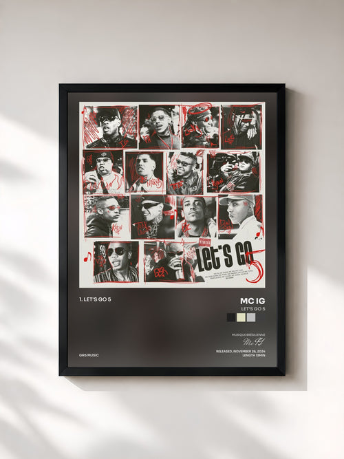 Mc IG · Let's Go 5 — Affiche encadrée