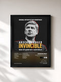 #noir Tableau de l'album Arsène Wenger: Invincible (Original Motion Picture Soundtrack) de Aaron May, cadre noir, imprimé et encadré en France