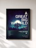 #noir Tableau de l'album Is There Anybody Out There? de A Great Big World, cadre noir, imprimé et encadré en France