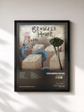 #noir Tableau de l'album Time on Earth de Crowded House, cadre noir, imprimé et encadré en France
