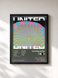 #noir Tableau de l'album Are We There Yet? de Hillsong UNITED, cadre noir, imprimé et encadré en France