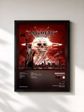 #noir Tableau de l'album Premonition de Machete, cadre noir, imprimé et encadré en France