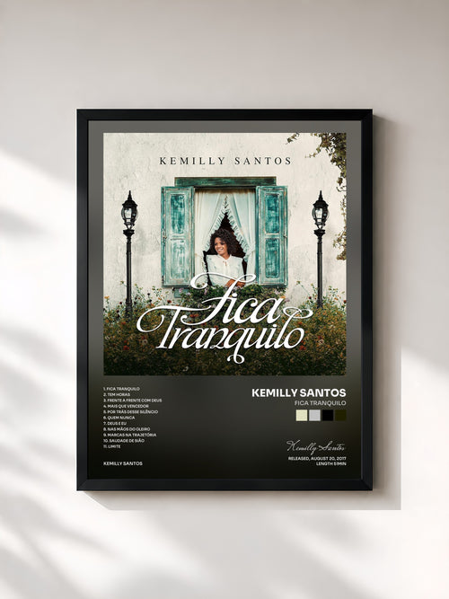 Kemilly Santos · Fica Tranquilo — Affiche encadrée